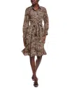 Jl Luxe Babydoll Shirtdress In Multi