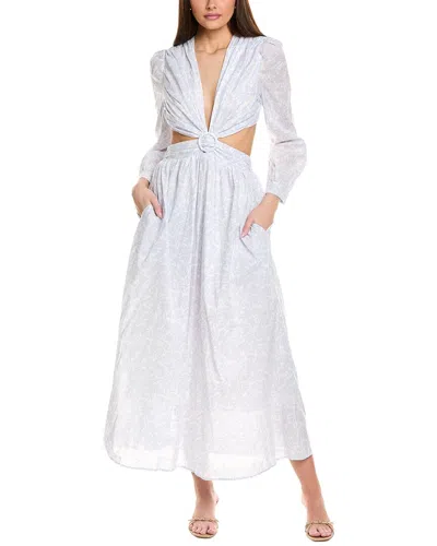 Jl Luxe Cutout Waist Maxi Dress In Blue