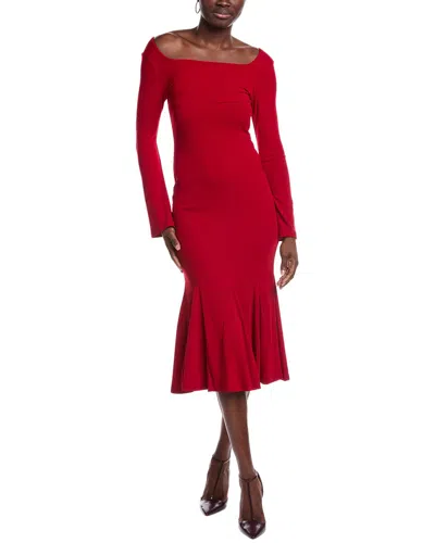 JL LUXE GODET MIDI DRESS