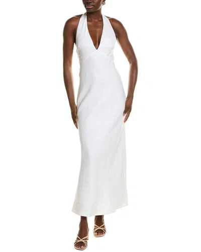 Jl Luxe Linen Maxi Dress In White