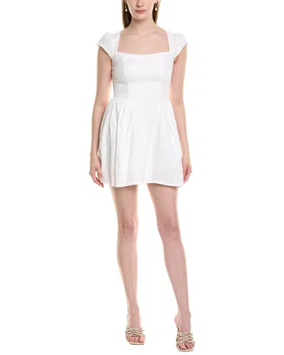 Jl Luxe Linen Mini Dress In White