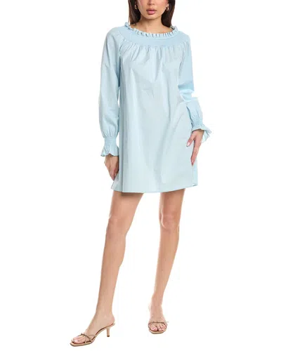 Jl Luxe Long Sleeve Mini Dress In Blue