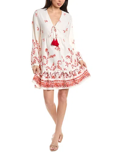 Jl Luxe Long Sleeve Mini Dress In Multi