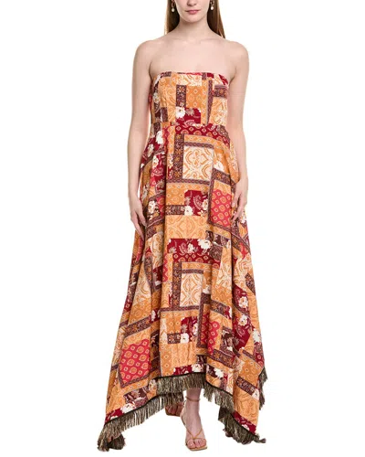 Jl Luxe Maxi Dress In Burgundy