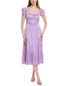 Jl Luxe Midi Dress In Purple