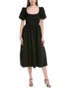 Jl Luxe Midi Dress In Black