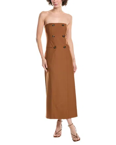 Jl Luxe Midi Dress In Brown