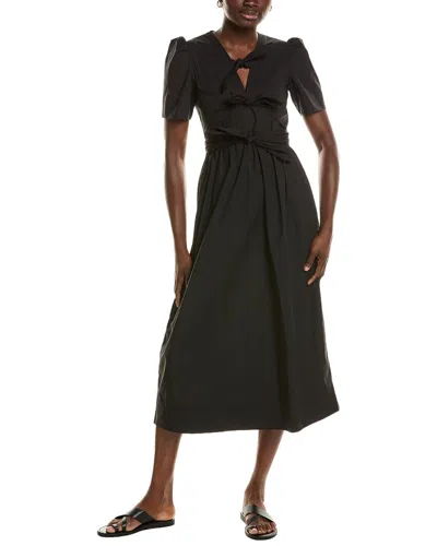 Jl Luxe Midi Dress In Black