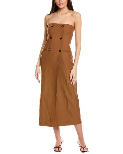 Jl Luxe Midi Dress In Brown