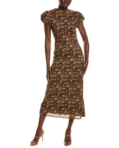 Jl Luxe Midi Dress In Brown