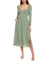 Jl Luxe Midi Dress In Green