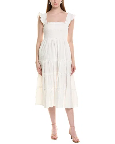 Jl Luxe Midi Dress In White