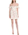 Jl Luxe Off-the -shoulder Mini Dress In Neutral
