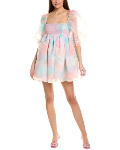Jl Luxe Organza Mini Dress In Pink