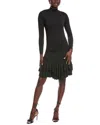 Jl Luxe Pleated Hem Mini Dress In Black
