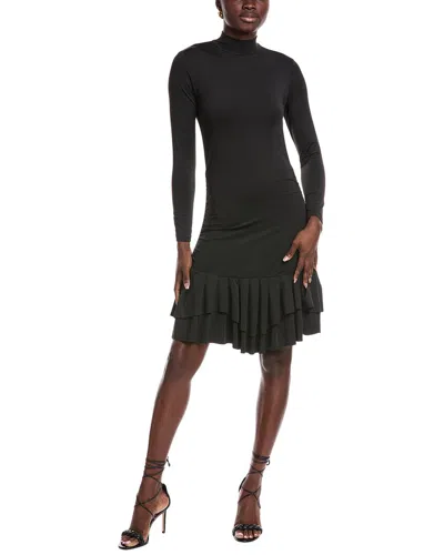 Jl Luxe Pleated Hem Mini Dress In Black