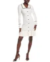 Jl Luxe Pointelle Sweaterdress In White