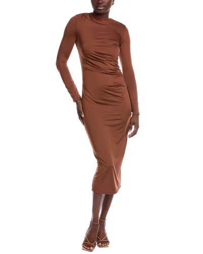 JL LUXE JL LUXE RUCHED MIDI DRESS