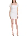 Jl Luxe Ruched Mini Dress In White