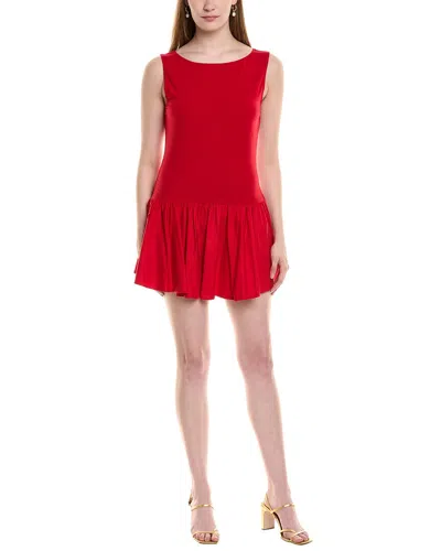 Jl Luxe Ruffle Hem Mini Dress In Red