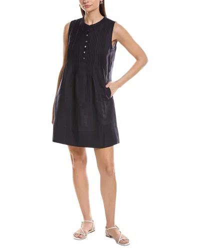 Jl Luxe Sleeveless Linen-blend Mini Dress In Black