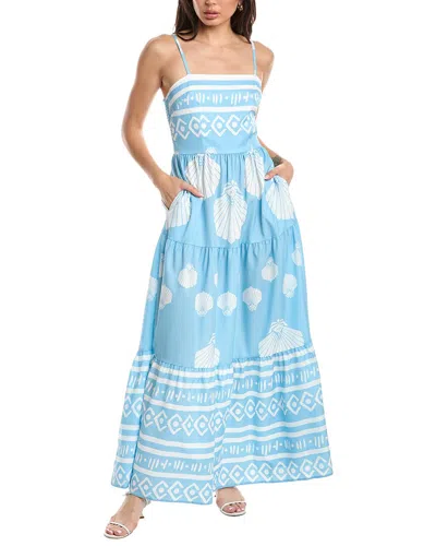 Jl Luxe Sleeveless Maxi Dress In Blue