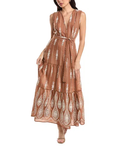 Jl Luxe Sleeveless Maxi Dress In Brown