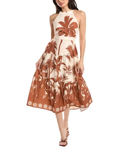 Jl Luxe Sleeveless Midi Dress In Multi