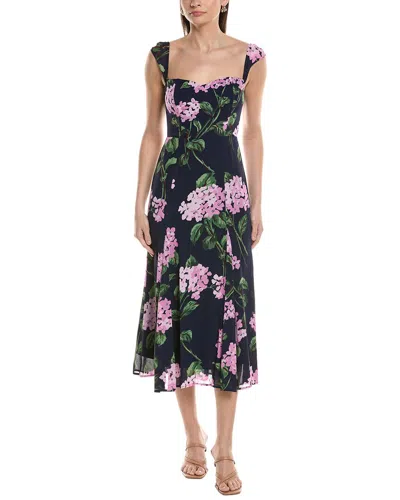 Jl Luxe Sleeveless Midi Dress In Blue