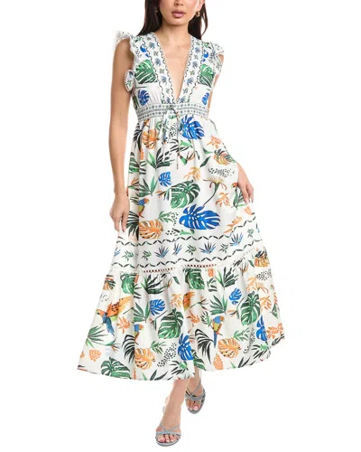 Jl Luxe Sleeveless Midi Dress In White