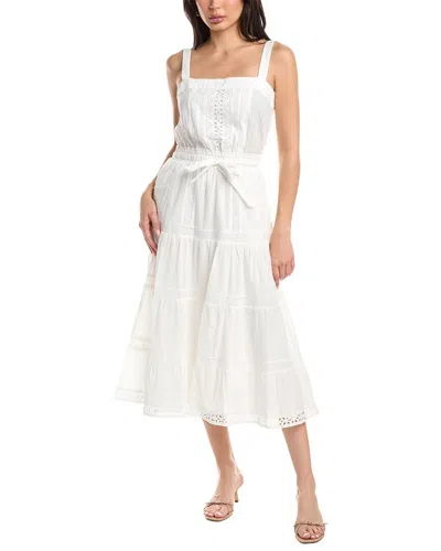 Jl Luxe Sleeveless Midi Dress In White