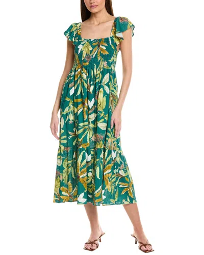JL LUXE SMOCKED MAXI DRESS