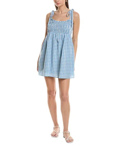 Jl Luxe Solid Sleeveless Mini Dress In Blue