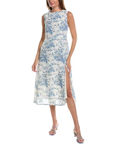 Jl Luxe Split Midi Dress In Multi