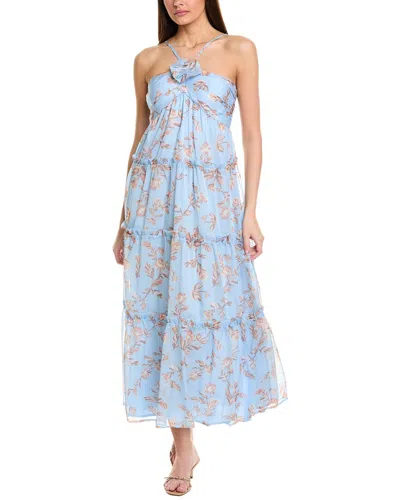 Jl Luxe Tiered Maxi Dress In Blue