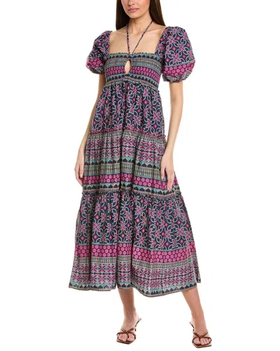 Jl Luxe Tiered Maxi Dress In Purple