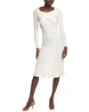 Jl Luxe Twisted Rib Sweaterdress In White