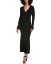 Jl Luxe Wool-blend Sweaterdress In Black