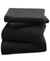 Jla Home Closeout!  Peak Performance 3m-scotchgard Micro-fleece 3-pc. Sheet Set, Twin In Black