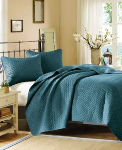 Jla Home Velvet Touch King 3 Piece Coverlet Set In Peacock