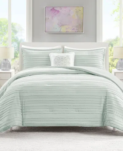 Jla Home Ottie 4-pc. Comforter Set, King/california King, Created For Macys In Green