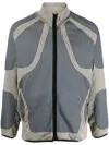 J.lal Panelled Bomber Jacket In 蓝色