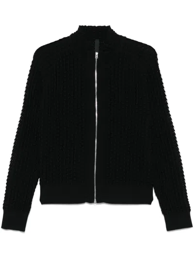 J.lal Ash Zip-up Cardigan In Black