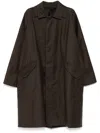 J.lal Atlas Single-breasted Coat In Brown
