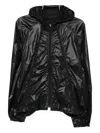 J.lal Hooded Panelled Jacket In Black