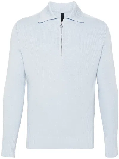 J.lal Lancet Half-zip Jumper In Blue