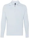 J.lal Lancet Half-zip Jumper In Blue