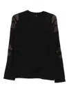 J.lal Long-sleeve Sweater In Black