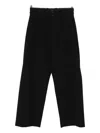 J.lal Uvas Pleated-front Trousers In Black