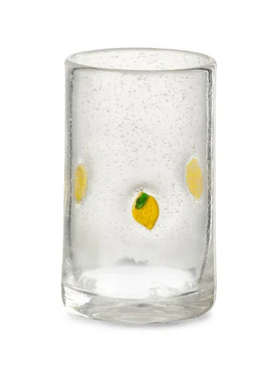 J-line Citrus-embellished Glass (set Of Three) In White